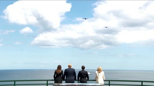 President Trump and First Lady Participate in the 75th Commemoration of D-Day