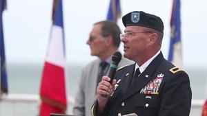 29th Infantry Division Commemoration Ceremony at Omaha Beach.