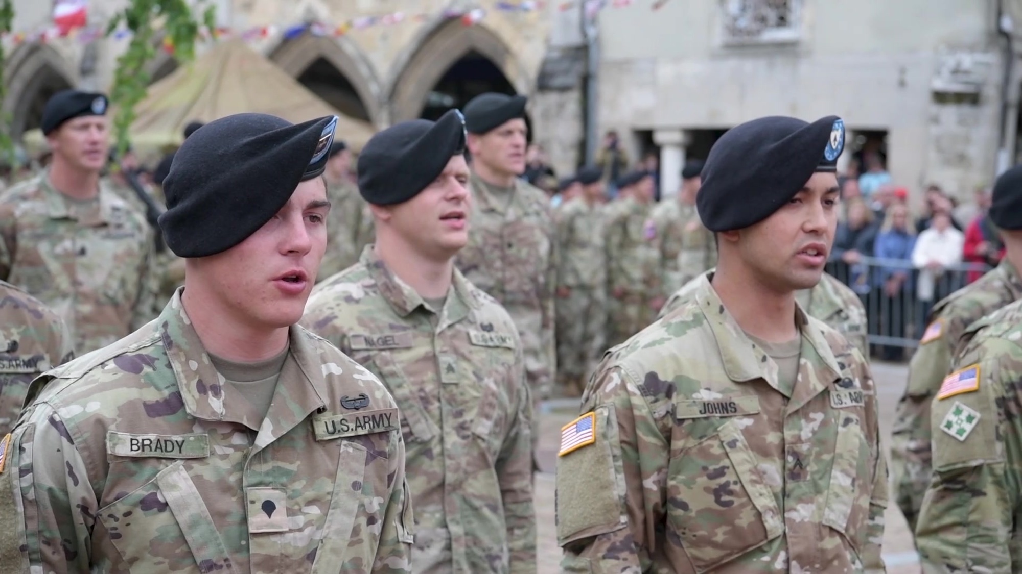 101st Airborne Division ceremony in Carentan, France