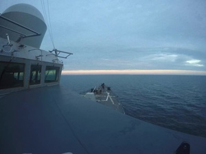 Guided-missile destroyer USS Gravely (DDG 107) arrives in Kiel, Germany