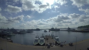 Time-Lapse of Ship Departure from Naval Base Kiel-Tirpitzhafen for BALTOPS 2019