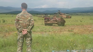 Hellenic Army Trains at Novo Selo Training Area during Strike Back 19