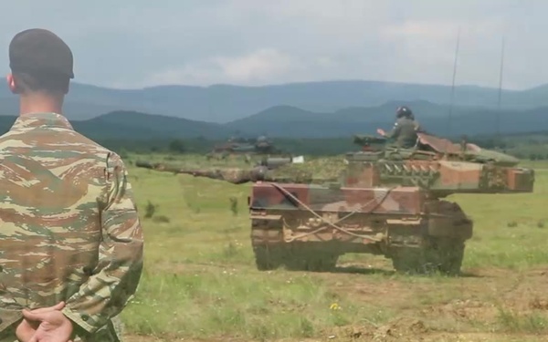 Hellenic Army Trains at Novo Selo Training Area during Strike Back 19