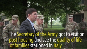 Secretary of the Army Visits Vicenza, Italy - Social Media.