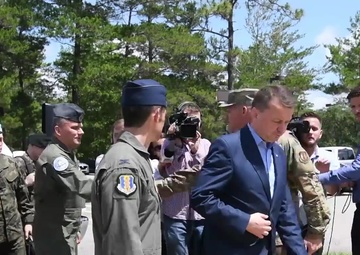 Poland Minister of Defense Visits 33rd FW B-Roll Stringer Part I