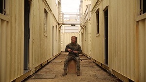 U.S. Marine is interviewed during Carabaroo