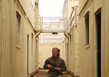 U.S. Marine is interviewed during Carabaroo