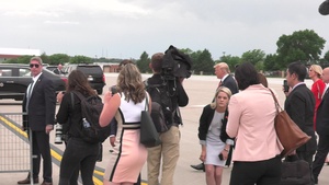 President Trump at Offutt AFB