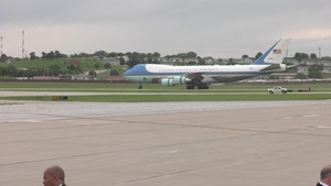 President Trump at Offutt AFB