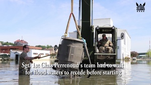 Iowa Soldiers help with Flood Recovery