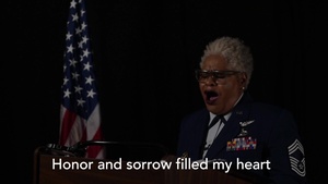 "Old Glory" Presented By Retired U.S. Air Force CMSgt Deborah Rothwell