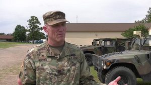 Oklahoma Guard chaplain baptizes Soldiers during Western Strike