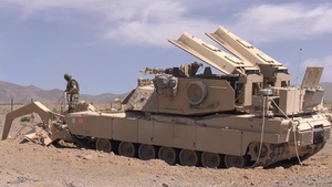 Assault Breacher Vehicle detonates 100-meter explosion to clear mine field