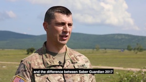 Sgt. Bogdan Baitan Discusses Saber Guardian 2019 in Romanian w/Subtitles