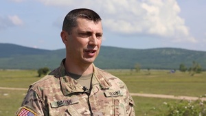 Sgt. Bogdan Baitan Discusses Saber Guardian 2019 in Romanian