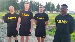 West Virginia Engineers with the U.S. Army Happy Birthday from Romania