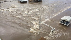 Rushing Water At Toad Suck, Dam