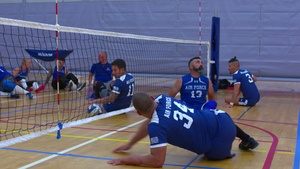 Warrior Games Sitting Volleyball Practice