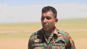 *Interview* Sri Lanka Army Sgt. Damith Weerasekara talks about the benefits of a multinational training exercise during Khaan Quest 2019