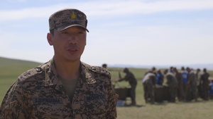 *B-Roll* Mongolian officer discusses how Khaan Quest 2019 strengthens multinational relationships