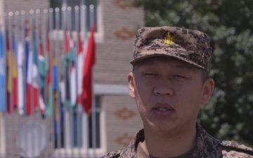 *B-Roll* Mongolian officer discusses command post exercise at Khaan Quest 2019