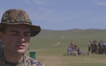 *B-Roll* Marine Corps fire team leader discusses his experience during Khaan Quest 2019