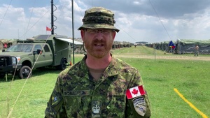 Canadian NATO Warrant Officer Kevin Lincez on Saber Guardian 2019 in Romania