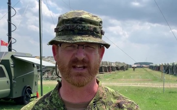 Canadian NATO Warrant Officer Kevin Lincez on Saber Guardian 2019 in Romania