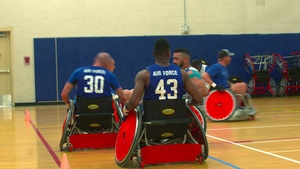 USAF Shooting and Wheelchair Rugby Practice