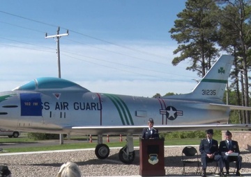 F-86H Static Display Dedication Ceremony at Otis ANGB, Mass. (Part 1 of 2)