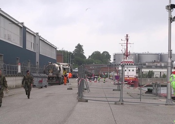 The Blue Ridge-Class Amphibious Command Ship, USS Mount Whitney (LCC 20) Arrives to Naval Base Kiel-Tirpitzhafen, Germany