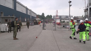 USS Mount Whitney (LCC 20) Returns to Naval Base Kiel-Tirpitzhafen