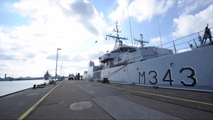 Naval Ships Return to Naval Base Kiel-Tirpitzhafen