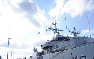 Naval Ships Return to Naval Base Kiel-Tirpitzhafen