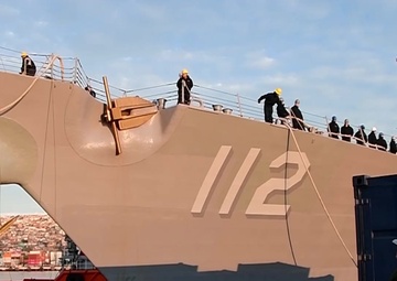 USS Michael Murphy (DDG 112) Pulls into Valparaiso, Chile