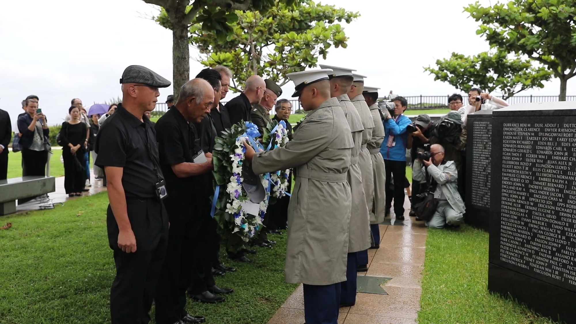 III MEF service members, locals, and visitors to Okinawa took time to honor those who lost their lives at the Battle of Okinawa Peace Memorial Park, Itoman, Japan, June 23, 2019. (U.S. Marine Corps video by Lance Cpl. Hannah Hall)