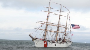 USCGC Eagle at Tall Ships Festival in the Netherlands - Parade of Sails - Social Media