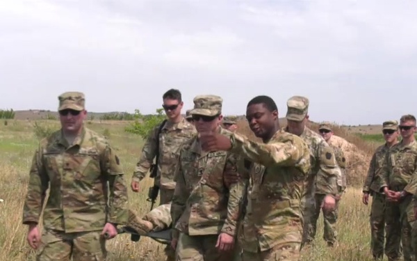 Medical platoon Conducts Casualty Evacuation Training