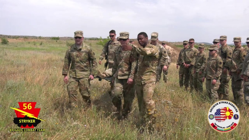 Medical platoon Conducts Casualty Evacuation Training