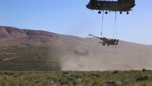 Washington National Guard Aviators Support m777 Sling-Load at xCTC
