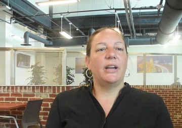 Ribbon cutting at DLA - Aviation, as Showcase of USACE Innovation