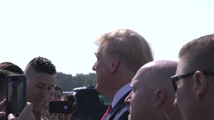 President Donald Trump Visit to JBER