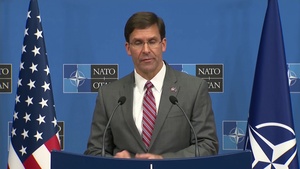 Esper Attends NATO Defense Ministers Meetings