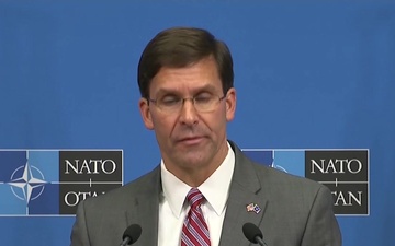 Esper Attends NATO Defense Ministers Meetings