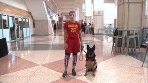 Cpl. Tisha Knickerbocker with Cuse