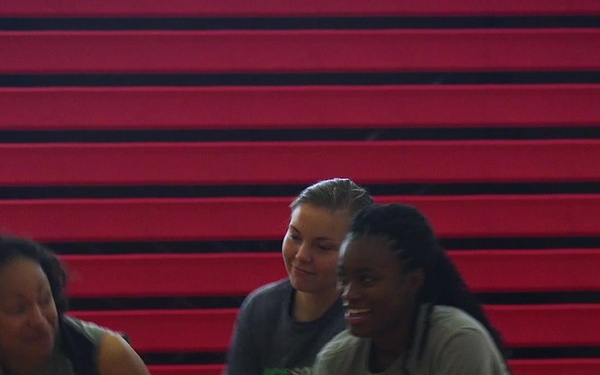 All Marine Female Basketball Team