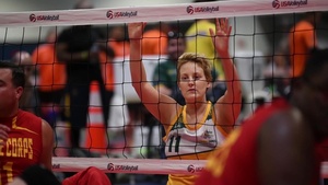 DoD Warrior Games 2019 Sitting Volleyball Preliminaries B-roll