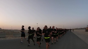 77th Sustainment Brigade and 300th Sustainment Brigade Botivation Run (B-Roll)