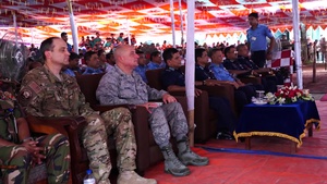 B-roll of Pacific Angel 19-1 Closing Ceremony