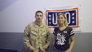 Camp Lemonnier Service members USO Shoutouts